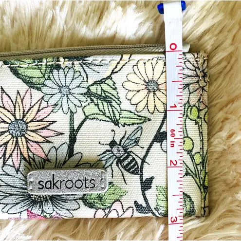 Sakroots Floral Crossbody Bag with ID Lanyard and Bee Keychain Boho Purse