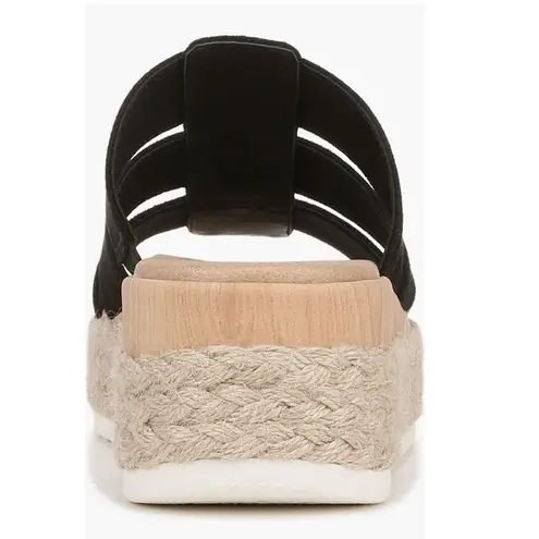 Dr. Scholls Electric Platform Wedge Sandal, Cushioned, Black/Tan, Size 9, NWT