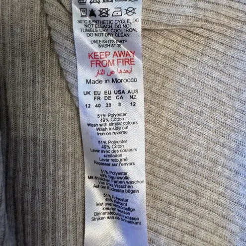 Pretty Little Thing  Light Gray Ribbed Sweater