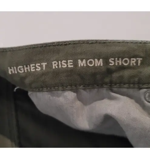 American Eagle  Highest Rise Mom Shorts 12 Olive Green *NWOT FLAWED*