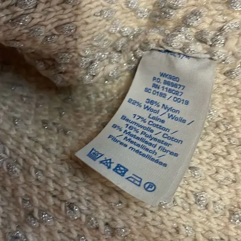 Boden Wool tweed metallicāknit cardigan blazer size 4 Silver