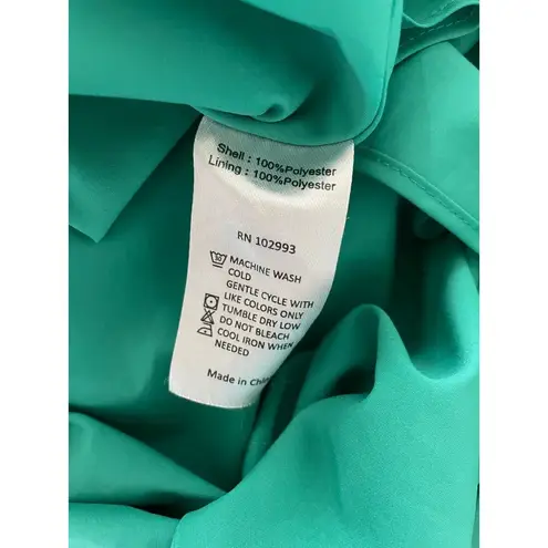 Saunders Emerald Green Satin Slip Midi Dress Size 10