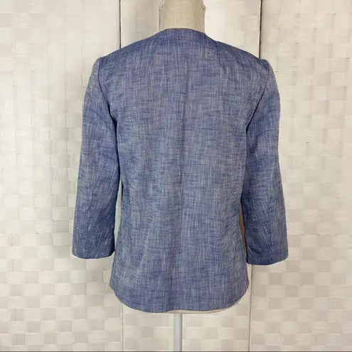 Piazza Sempione light blue front hook closure blazer