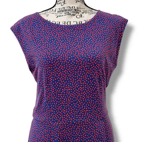 Boden Size 8 Blue Jersey Knit Midi A