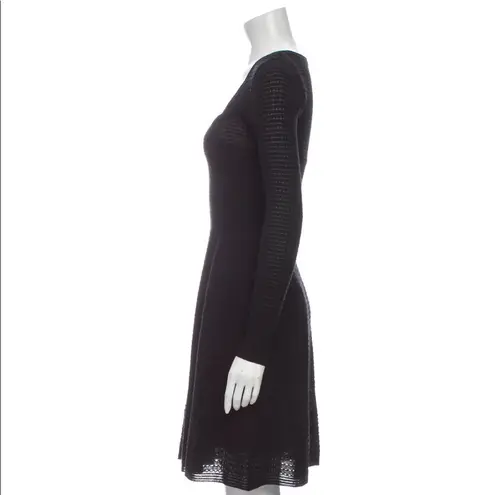 Missoni M Virgin Wool Black Long Sleeve Dress S