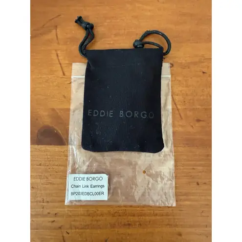 Eddie Borgo Timeless Supra Link Drop Earrings 12K Gold Plated NIP Elegant