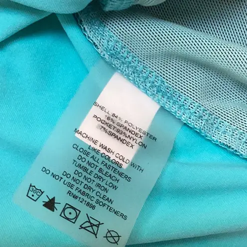 Title Nine  Sun Buster UV Protection Short Sleeve Zip Front Top size large