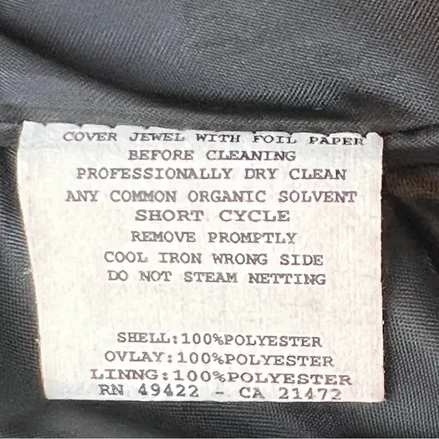 Gunne Sax Jessica McClintock for Size 13/14 Sleeveless Prom Black & Gold Dress