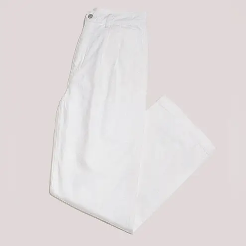 Madewell White The Harlow Wide Leg Denim Jeans Size 33