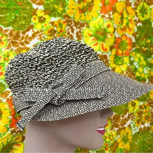 Scala Colezione Paper Hat Speckled Wide Visor Style One Size