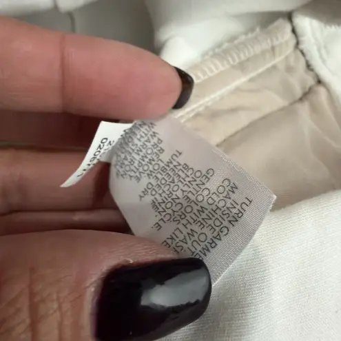 J. Jill Essential Cotton Stretch Versatile Pants In White Pull On Sz 16 Pockets