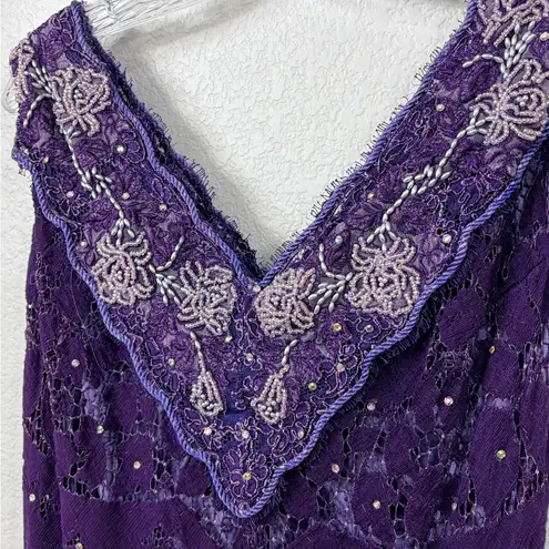 Martin McCrea Purple and Pink Quinceanera Princess Prom Dress HEAVY 6/8 Size M