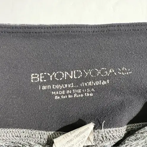 Beyond Yoga Marled Grey High-Waisted Leggings - Size Small