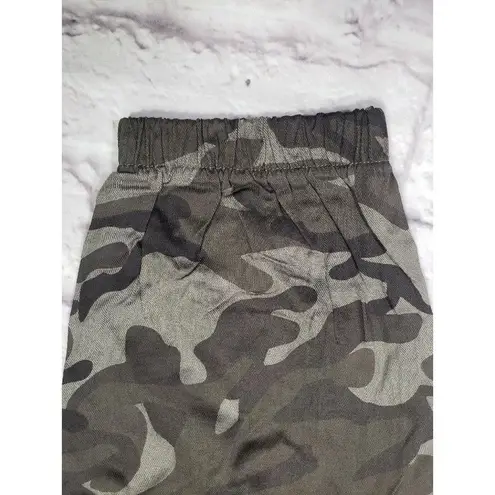 No One Cares Womens Size XS/X Chico Camo Jogger Elastic Waist Drawstring Pants