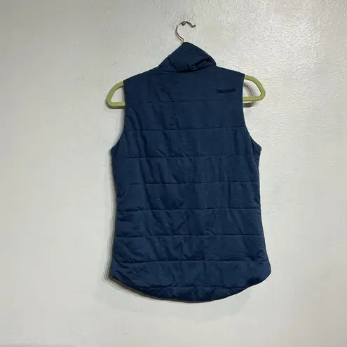 Marmot  Navy Visita Zip Quilted Vest Sz XS