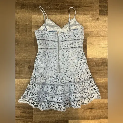 Bardot Agnes guipure lace tiered dress