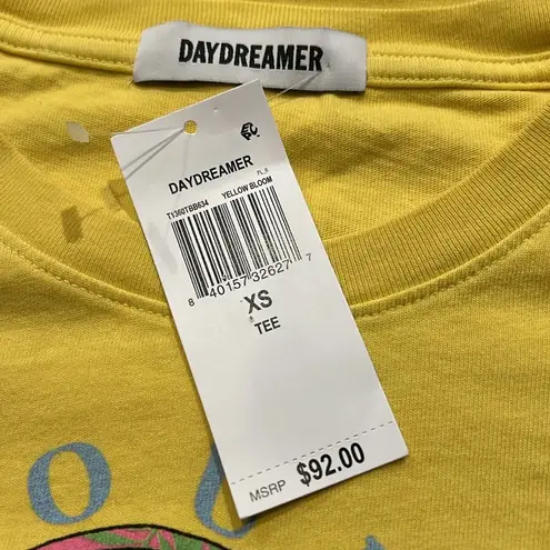 Daydreamer The Beach Boys 30th Anniversary Tour Tee in Yellow Bloom Size XS NWT