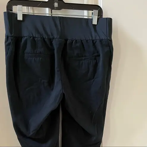 Liz Lange Maternity Lightweight Black Pants Stretchy Waist Womens 6