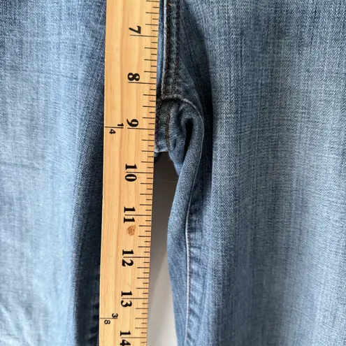 Cruel Girl Jeans Womens 9 Long Blue Bootcut Western Mid Rise Denim Embroidered