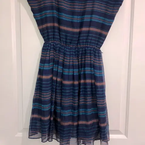 Aryn K xsmall striped adorable silk dress