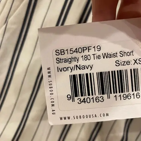 NWT Suboo Straighty 180 Tie Waist Short Size XS Blue