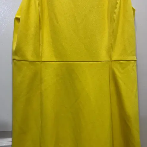 Rachel Roy Collection Yellow Crew Neck Dress Size Medium $129
