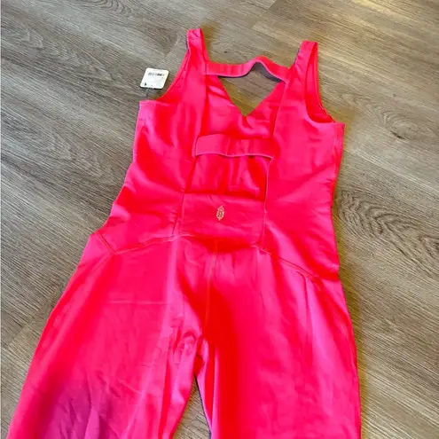 FP MOVEMENT Never Better Onesie Romper Neon Coral NWT Pink Size M