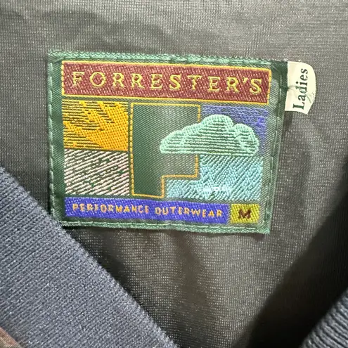 Forrester's Women's Pullover Jacket Golf Medium 1990s Vtg Blue