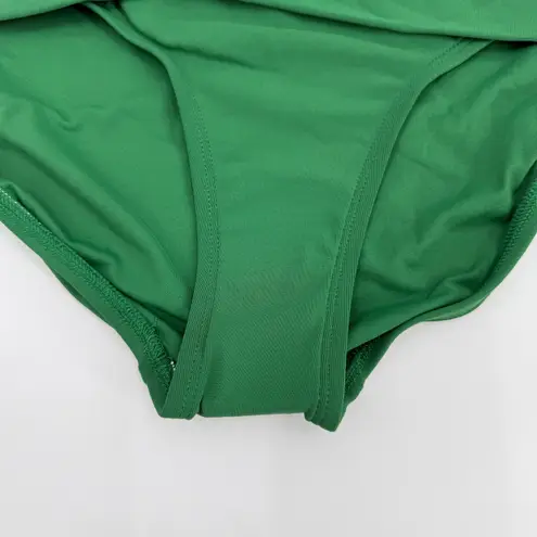 Robin Piccone Ava Twist Bikini Bottoms Size Large NEW Clover Green Swim NWOT