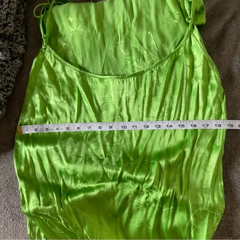 Rat & Boa Carine Green Floral Jacquard Open Back Corset Maxi Dress Medium