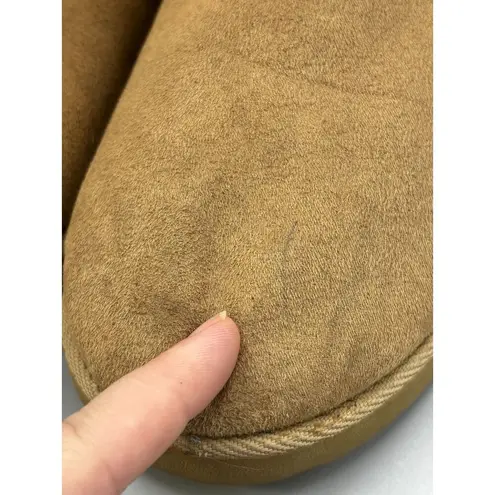 Airwalk Classic Tall Faux Sheepskin Suede Winter Boots Tan Women 8.5