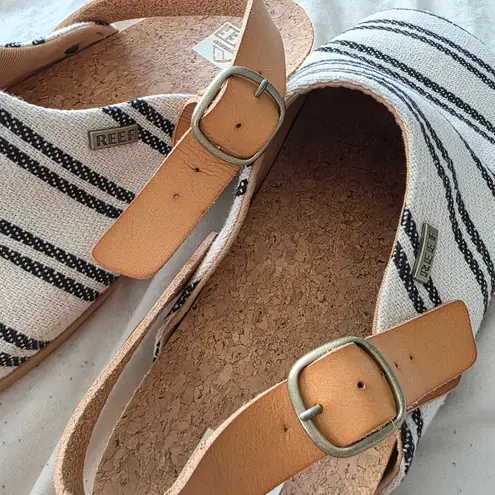 REEF Cushion Sage Tx Striped Shoes 10