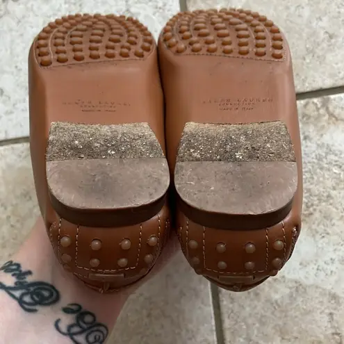 RALPH LAUREN COLLECTION DASITA Tan Leather Driver Loafer Moccasin Shoes Size 5.5