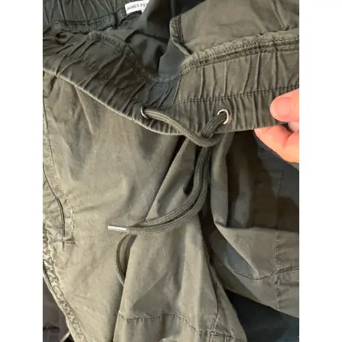 James Perse Los Angeles Shorts Women's Size Large 3 Stretch Cotton Poplin Green