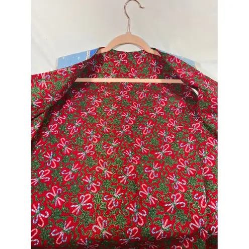 Vintage Handmade Penguin Christmas Vest Womens North Pole Reversible Holiday M/L Blue Size L