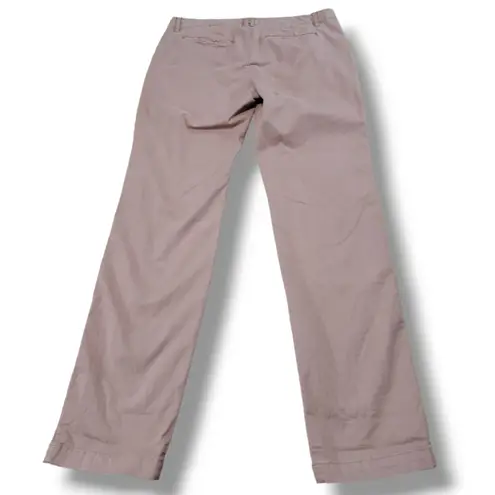 Garnet Hill Pants Size 8 W34" x L32" Casual Chino Pants Straight Leg Embroidered Embroidery