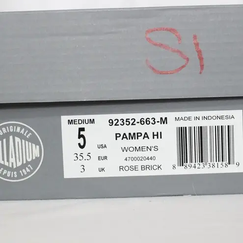 Palladium Women's Pampa Hi Boots Size 5 NIB