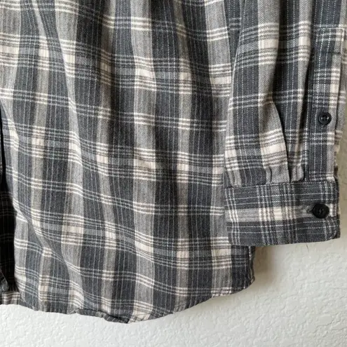 The North Face  Gray Plaid Flannel Shirt