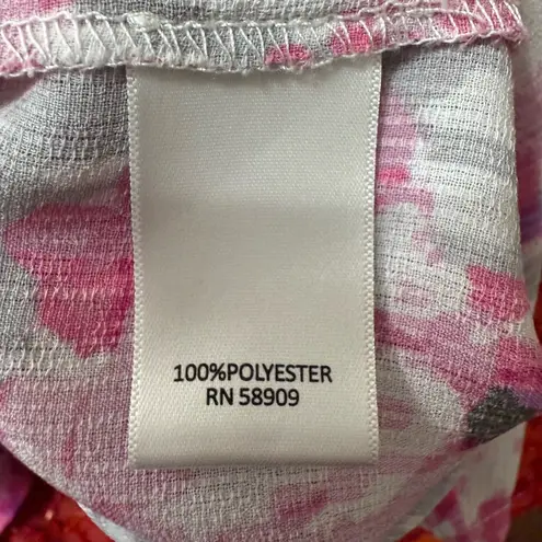 Allison Daley Floral Blouse Size 3X Pink
