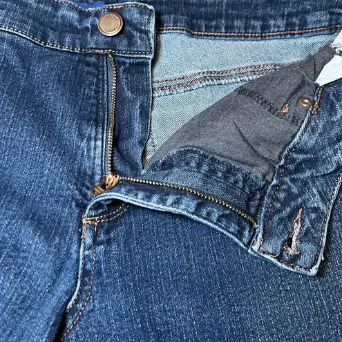 Bandolino Mandie Blue Jeans Womens 16S Embroidered Faded Casual Denim Classic