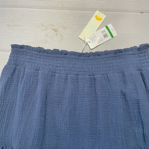 C&C California NWT - - Women’s Blue 100% Cotton Skirt - Size Large