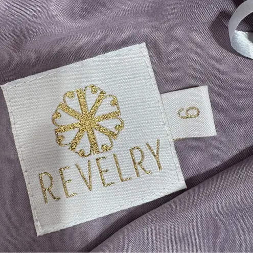 Revelry Skylar Tulle Maxi Skirt Wisteria Mauve Purple Size 6