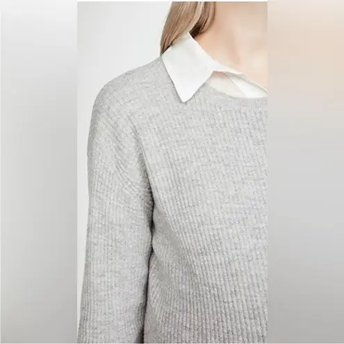 HATCH NWOT Gray Waffle Merino Wool Long Sleeve Dress Size XS