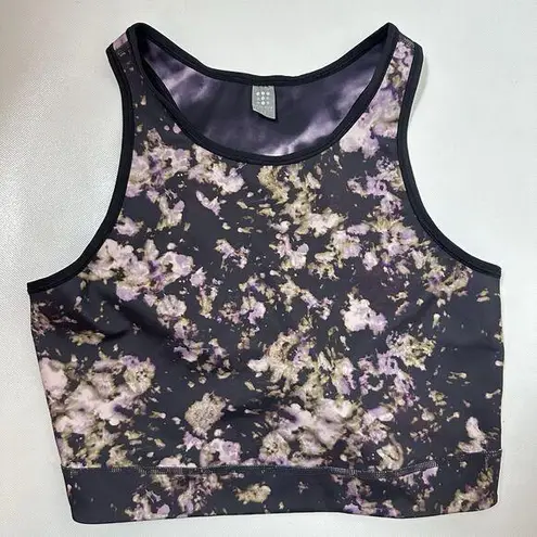 Title Nine Top Womens Mad Dash Cropped Tank Sleeveless Gym Athleisure Casual M