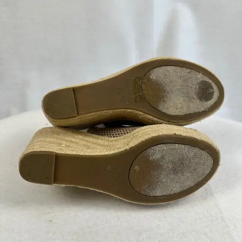 Unisa Espadrille Wedge Sandals Ankle Strap Peep Toe Taupe Beige Women6.5M Shoes