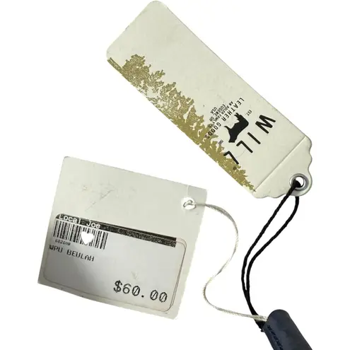 WILL Leather Goods Womens Small Navy Blue Braided Leather Belt MSRP$60 Local Joe