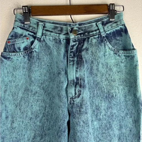 Gitano Vintage Women's 14 Short Blue Teal Denim Jeans High Rise Straight
