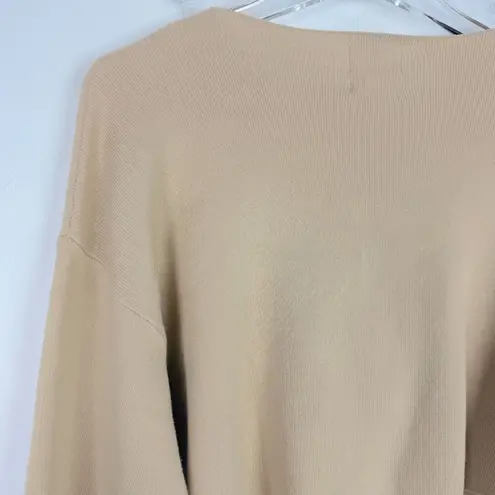 Future Collective NWT with Jenny K. Lopez Cropped Crewneck Sweater Beige Size XS