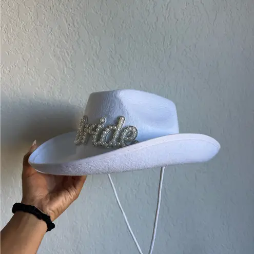 White Bride Cowboy Hat