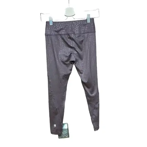 Sweaty Betty All Day Embossed Crocodile 7/8 Leggings Maroon Red Size XS